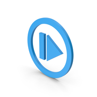 Symbol Resume Button Blue PNG & PSD Images