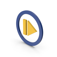 Symbol Resume Button Yellow PNG & PSD Images