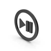 Symbol Play Pause Button Black PNG & PSD Images