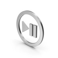 Play Pause Button Silver PNG & PSD Images