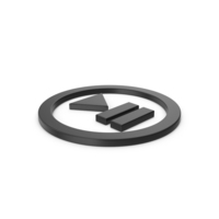 Black Symbol Play Pause Button PNG & PSD Images