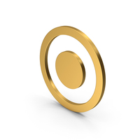 Symbol Rec Button Gold PNG & PSD Images