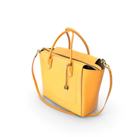Yellow Leather Bag PNG & PSD Images
