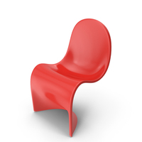 Plastic Armchair Red by Panton PNG & PSD Images
