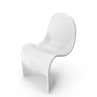 Plastic Armchair White by Panton PNG & PSD Images