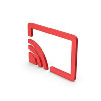 Symbol Connect To TV Red PNG & PSD Images