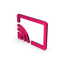 Symbol Connect To TV Metallic PNG & PSD Images