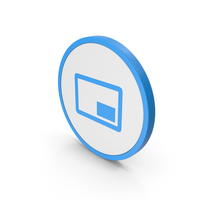 Icon Mini Player Blue PNG & PSD Images