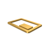 Gold Symbol Mini Player PNG & PSD Images