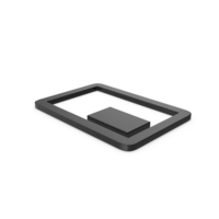 Black Symbol Mini Player PNG & PSD Images