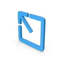 Symbol Expand Button Blue PNG & PSD Images