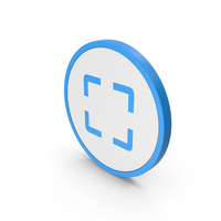 Icon Fullscreen Blue PNG & PSD Images
