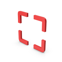 Symbol Fullscreen Red PNG & PSD Images