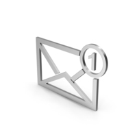 Symbol Missed Message Silver PNG & PSD Images
