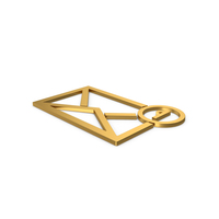 Gold Symbol Missed Message PNG & PSD Images