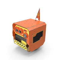 Cube Drone With Worn Hull PNG & PSD Images