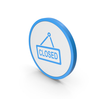 Icon Closed Blue PNG & PSD Images