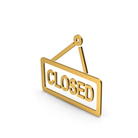 Symbol Closed Gold PNG & PSD Images