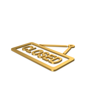 Gold Symbol Closed PNG & PSD Images
