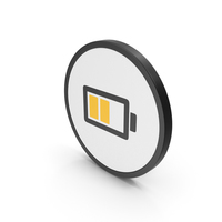 Icon Battery Yellow PNG & PSD Images