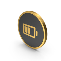 Gold Icon Battery PNG & PSD Images