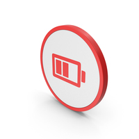 Icon Battery Red PNG & PSD Images
