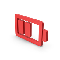 Symbol Battery Red PNG & PSD Images