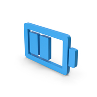 Symbol Battery Blue PNG & PSD Images