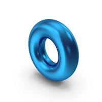 Torus Blue Metallic PNG & PSD Images