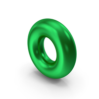 Torus Green Metallic PNG & PSD Images