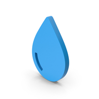 Symbol Water Drop Blue PNG & PSD Images
