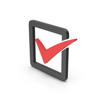 Symbol Check Box Red PNG & PSD Images