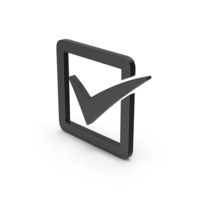 Symbol Check Box Black PNG & PSD Images