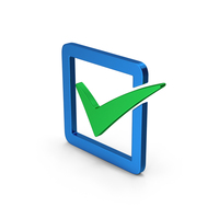 Check Box Blue Green Metallic PNG & PSD Images