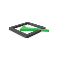 Green Symbol Check Box PNG & PSD Images