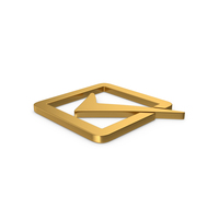 Gold Symbol Check Box PNG & PSD Images