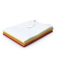 Female Crew Neck Folded Stacked With Tag Color Variations PNG & PSD Images