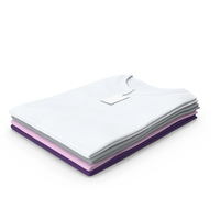 Female Crew Neck Folded Stacked With Tag Color Variations PNG & PSD Images