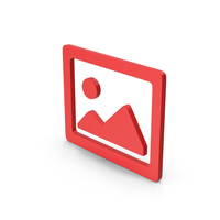 Symbol Image Red PNG & PSD Images