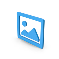 Symbol Image Blue PNG & PSD Images