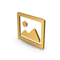 Symbol Image Gold PNG & PSD Images