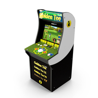 Golden Tee Arcade Machine PNG & PSD Images