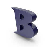 B Dark Blue PNG & PSD Images