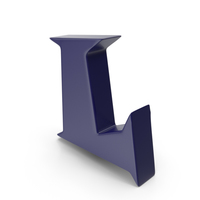L Dark Blue PNG & PSD Images