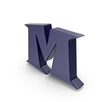M Dark Blue PNG & PSD Images