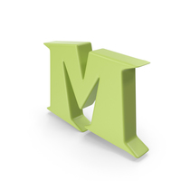 M Light Green PNG & PSD Images