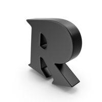 R Black PNG & PSD Images