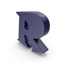 R Dark Blue PNG & PSD Images