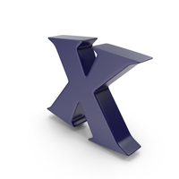 X Dark Blue PNG & PSD Images