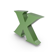 X Green PNG & PSD Images